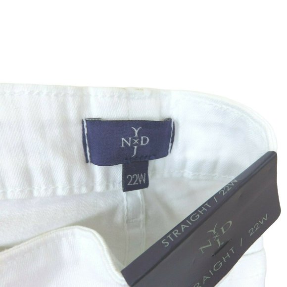 NYDJ Not Your Daughters Jeans White 22W Marilyn Straight Leg Denim Jeans NWT - Picture 7 of 9